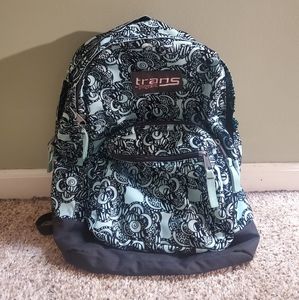 JanSport Mint Floral Backpack
